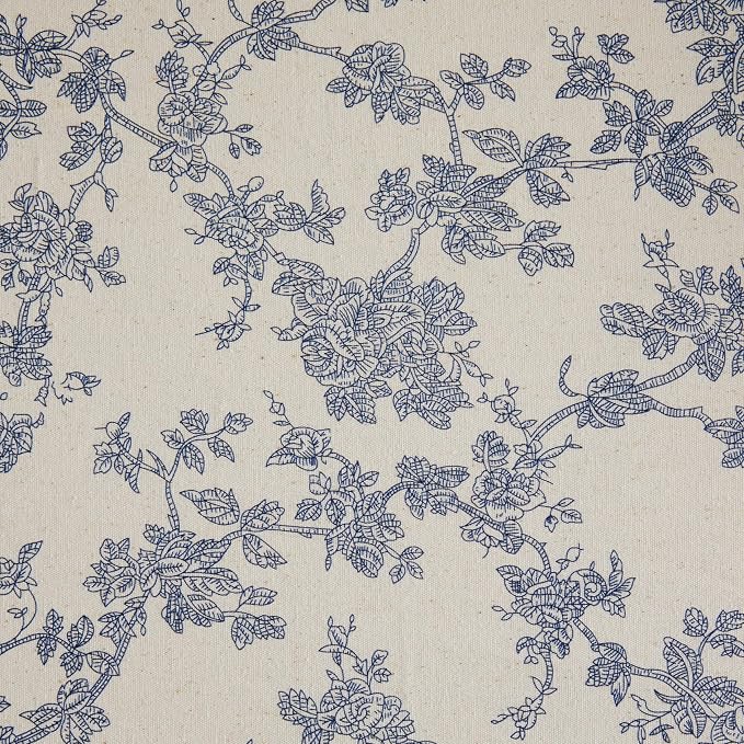 French Pastoral Farmhouse Table Runners, 13x36 Inch Blue | 100% Organic Cotton - Image 6