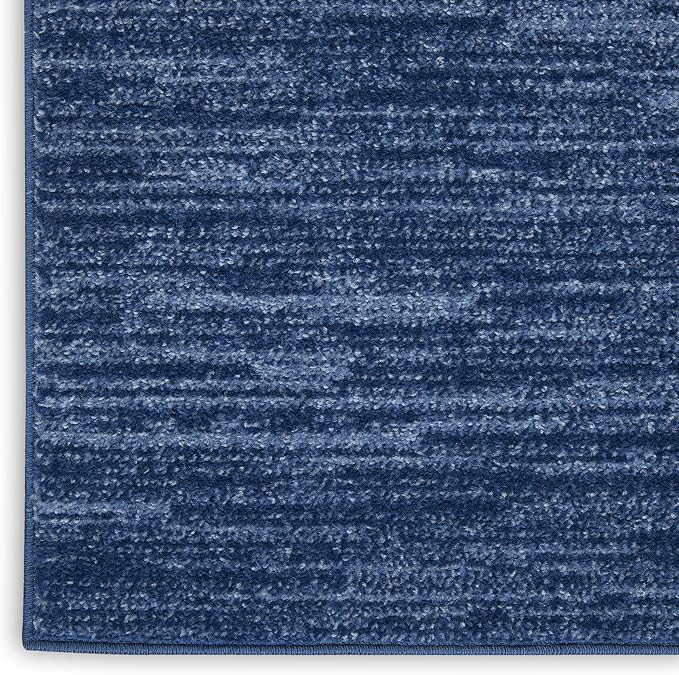 Nourison Home Nourison Essentials Navy Blue 2'2" x 7'6" Area Rug - Image 6