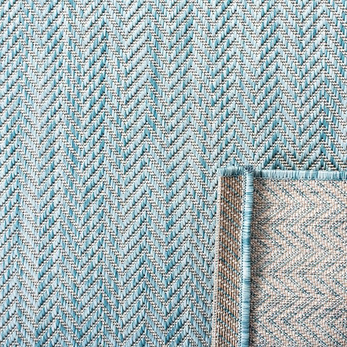 SAFAVIEH Outdoor Square Rug 9' - Image 8