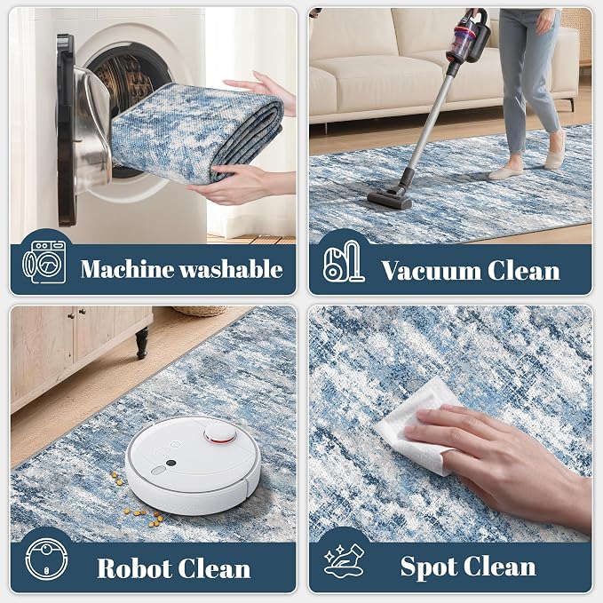 Washable Carpet Runners for Hallway 14ft-Non Slip Floor Runners for Dogs - Image 6