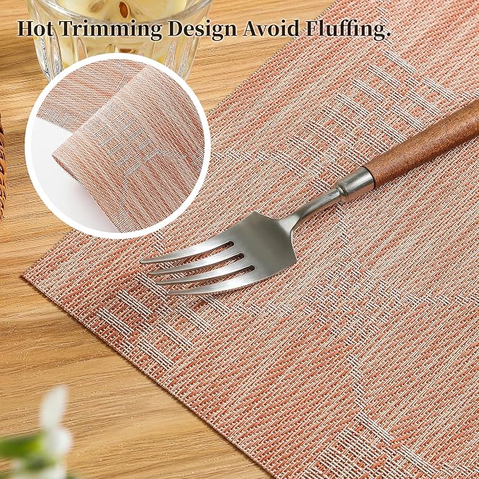 Leetaltree Coral Placemats Set of 4 - Image 3