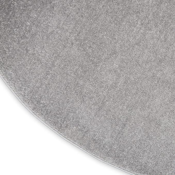 Nourison Home Nourison Essentials Silver Grey 6' x Round Area Rug - Image 7
