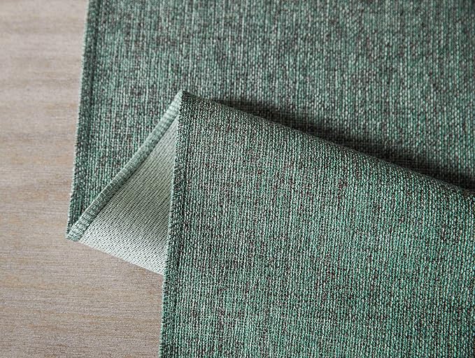 Green Table Runners 90 Inches Long, Burlap Linen Style Rustic Farmhouse Table - Image 7