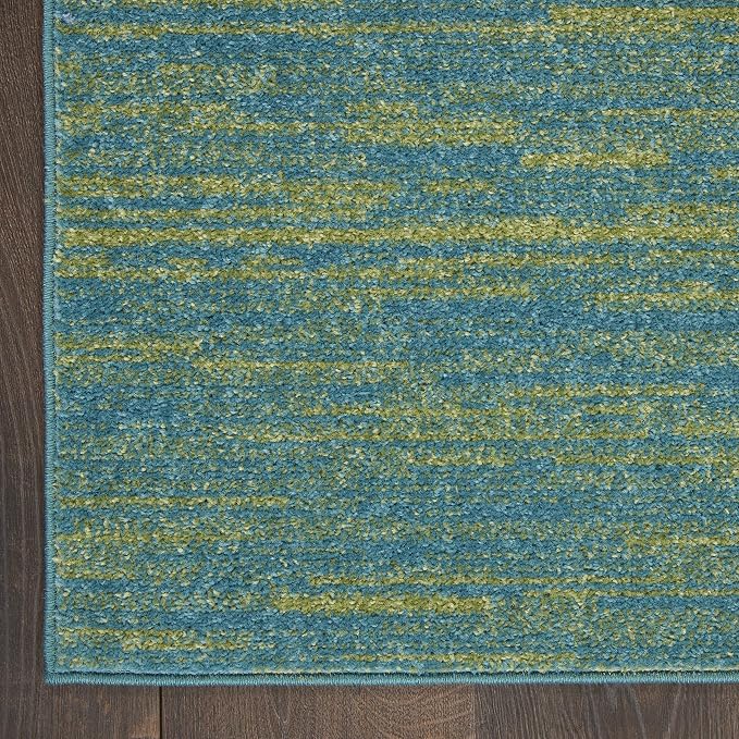 Nourison Home Nourison Essentials Blue Green 2' x 4' Area Rug - Image 5