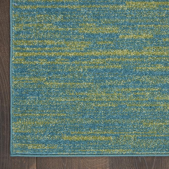 Nourison Home Nourison Essentials Blue Green 5' x 7' Area Rug - Image 7