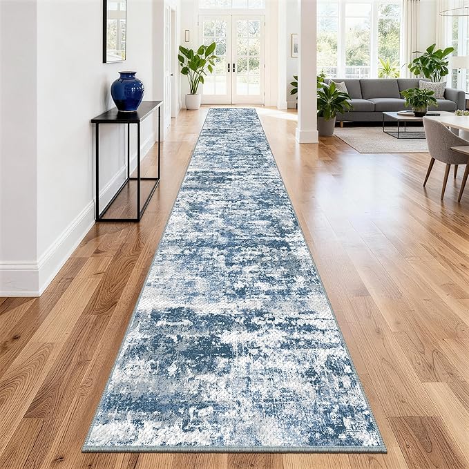 Washable Carpet Runners for Hallway 12ft-Non Slip Floor Runners for Dogs by TTelephant