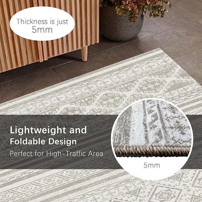 RUGSURE Washable Area Rugs 4' x 6' - Image 5