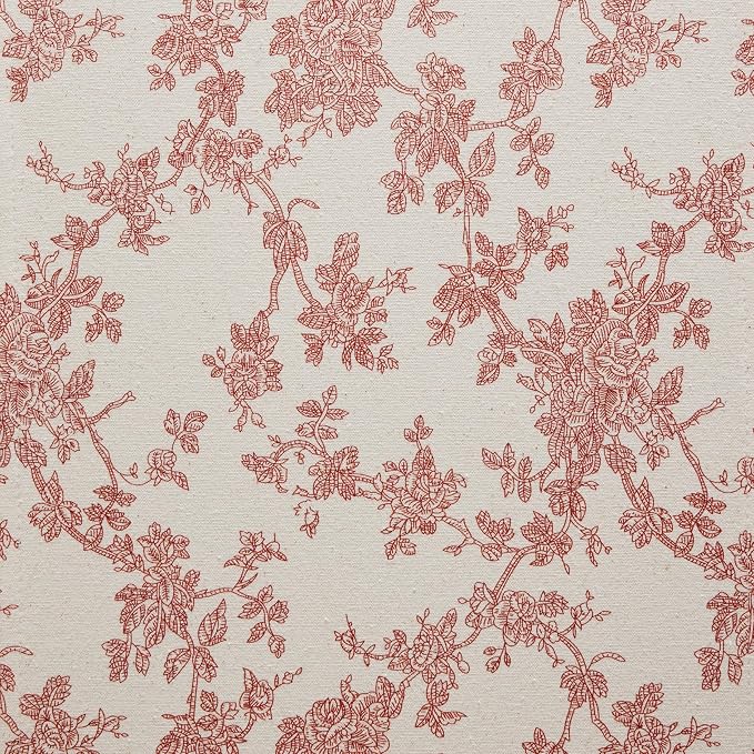 French Pastoral Farmhouse Table Runners, 13x108 Inch Red | 100% Organic Cotton - Image 6