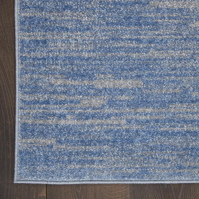 Nourison Home Nourison Essentials Blue Grey 6' x 9' Area Rug - Image 7
