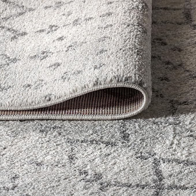 JONATHAN Y Boho Vintage Diamond Cream/Gray Runner Rug 2X20 ft, Moroccan Hype - Image 5