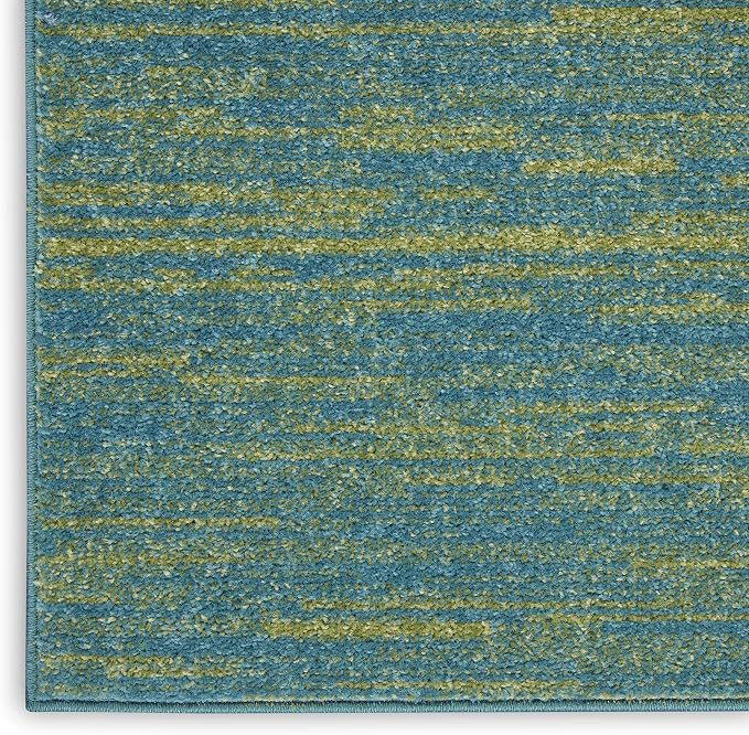 Nourison Home Nourison Essentials Blue Green 5' x Square Area Rug - Image 7