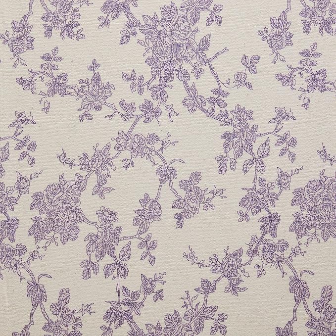 French Pastoral Farmhouse Table Runners, 13x36 Inch Purple | 100% Organic - Image 6