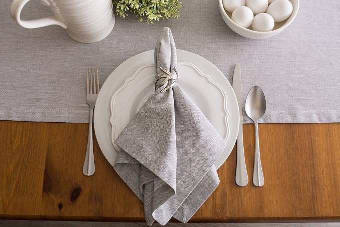 DII Chambray Kitchen, Tabletop Collection, 14x108 Table Runner - Image 4