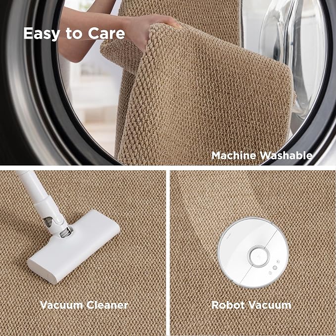 Bedsure 5x7 Faux Wool Area Rugs - Image 4