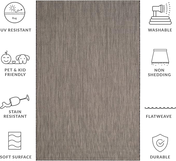 SAFAVIEH Outdoor Area Rug 5'3"x7'7" - Image 9