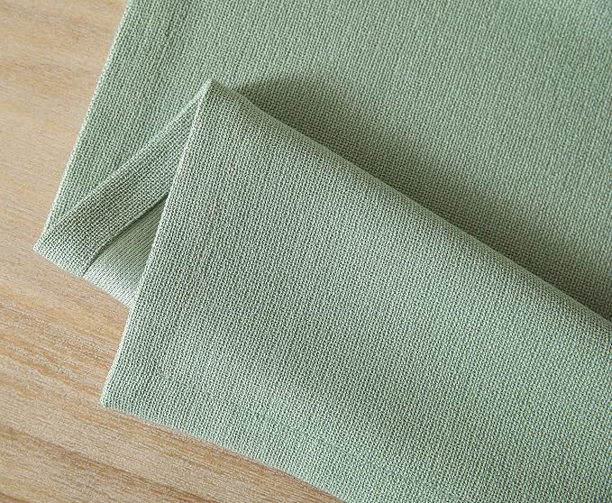 Burlap Style Farmhouse Table Runner, 14x108 Inches Seafoam | Thick Durable - Image 7
