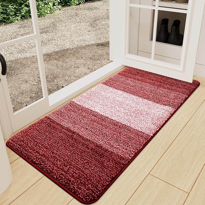 Kitinjoy Indoor Outdoor Door Mat, 71x24 Non-Slip Absorbent Dirt Trapper by Kitinjoy