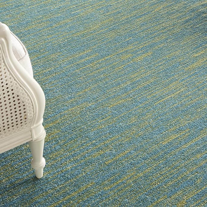 Nourison Home Nourison Essentials Blue Green 10' x 14' Area Rug - Image 3