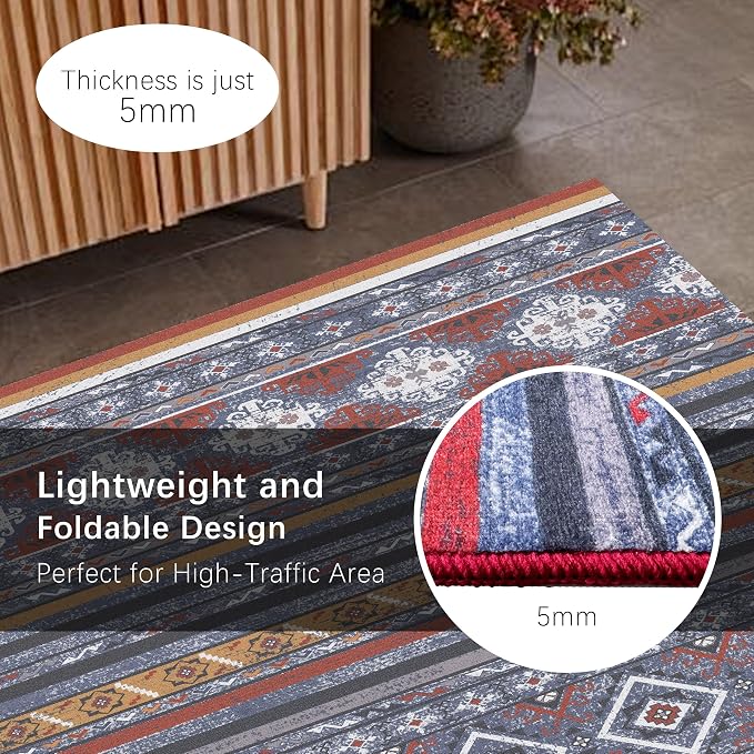 RUGSURE Washable Area Rugs 2'6'' x 8' - Image 6