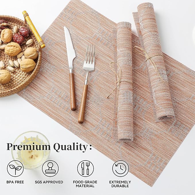 Leetaltree Coral Placemats Set of 12 - Image 2
