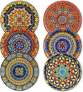 vancasso Colorful Dessert Plates Set of 6, 8.5 Inch Ceramic Salad Plates | Boho by vancasso