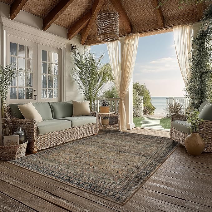 Ruaruarug Washable Area Rug 5x7 - Image 3