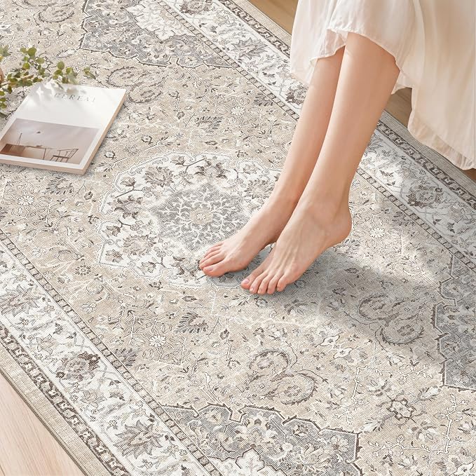 Washable Entryway 3x7 Runner Rug: Farmhouse Kitchen Hallway Rug Runner Wide - Image 8