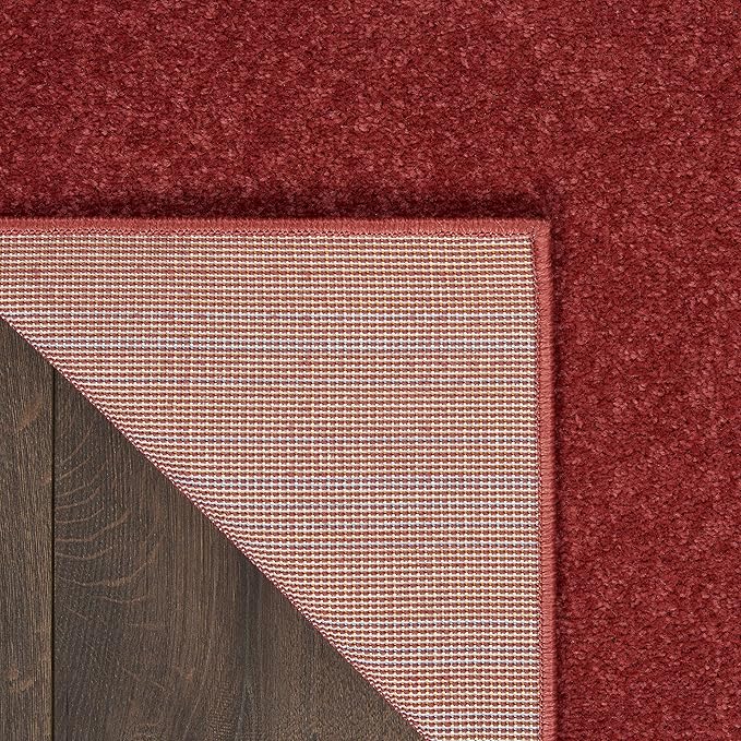 Nourison Home Nourison Essentials Brick Red 2'2" x 20' Area Rug - Image 7
