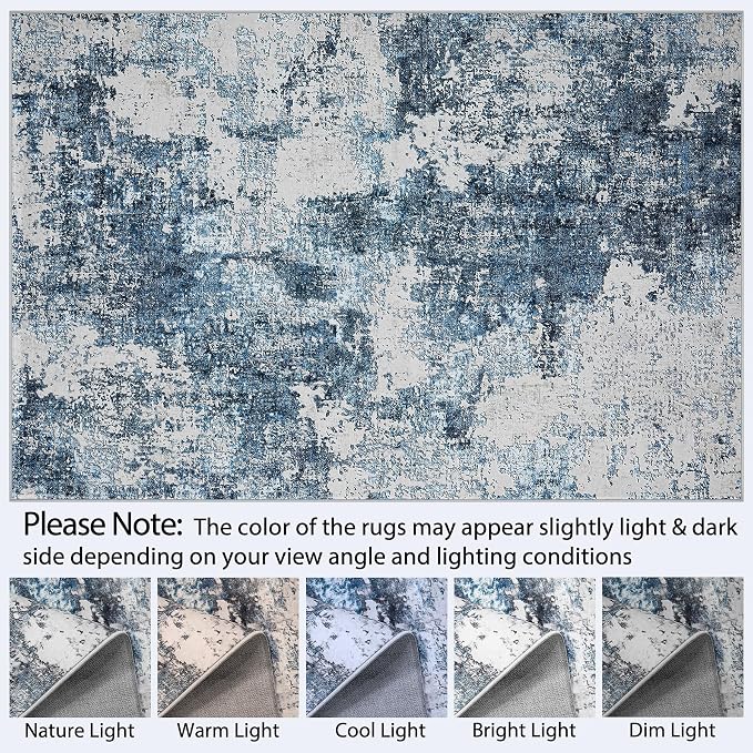 Area Rug Living Room Rugs: 5x7 Washable Rug - Image 10