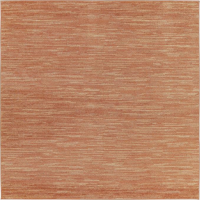 Nourison Home Nourison Essentials Rust 7' x Square Area Rug - Image 5