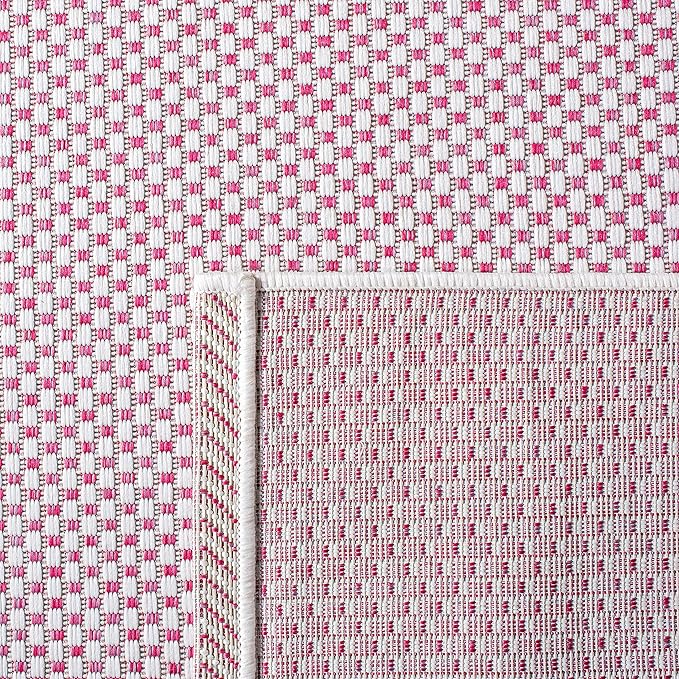 SAFAVIEH Courtyard Collection 2'3" x 8' Ivory/Pink CY8521 Indoor/ Outside - Image 5